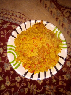 A picture of Jellof Rice.