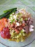 Mie ayam hijau (caysim)