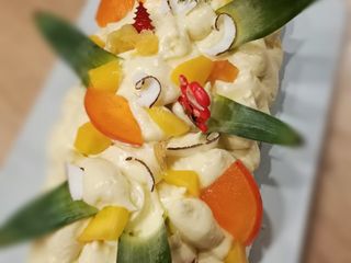 Pavlova ananas, recette de David Gallienne