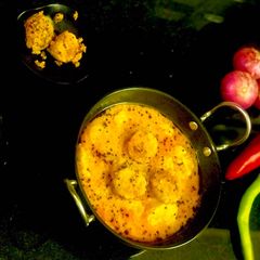 A picture of Besan Ke Gatte ki Sabji.