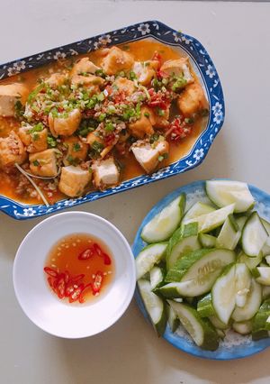 Hình của món Đậu sốt cà chua.