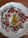 Mangold mit Joghurt und Sesampaste