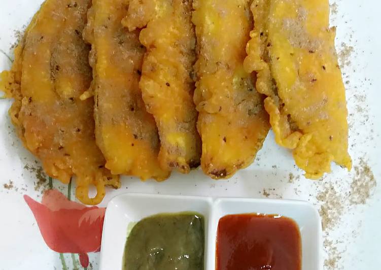 Recipe of Ultimate BEGUNI [crispy eggplant fritters]