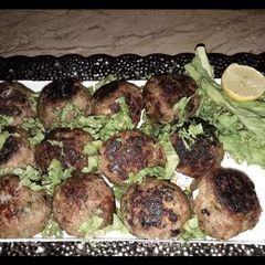 A picture of Fried gola kababs.