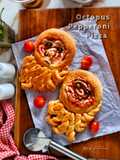 Octopus Pepperoni Pizza (Ekonomis Dengan Keju Oles)