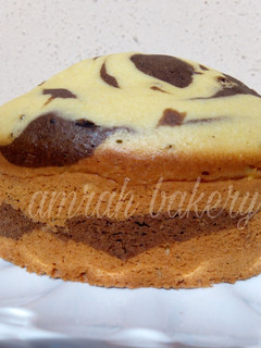 A picture of My zebra cake.