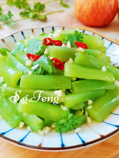 涼拌A菜心(窩筍) 的食譜成品照片