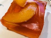 A picture of peach jello