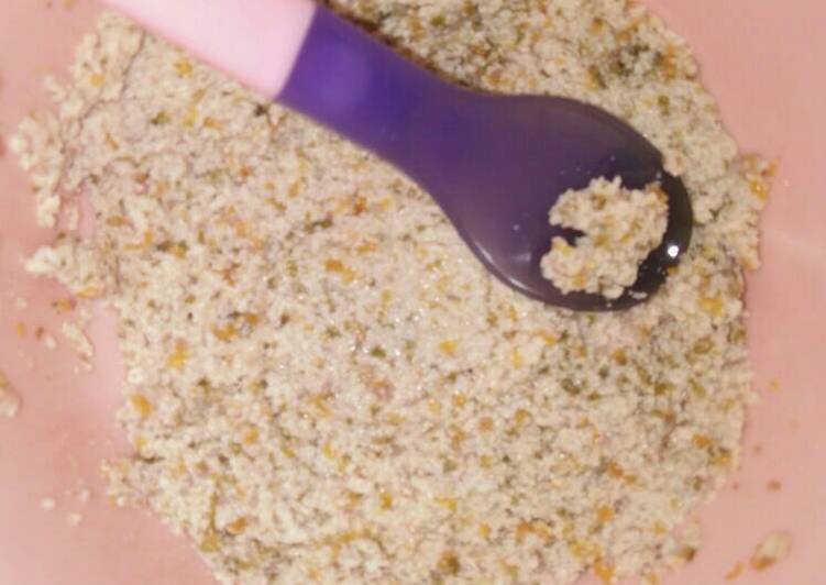 Cara Gampang Membuat MPASI Tahu + wortel + bayam + kacang merah + evoo Anti Gagal