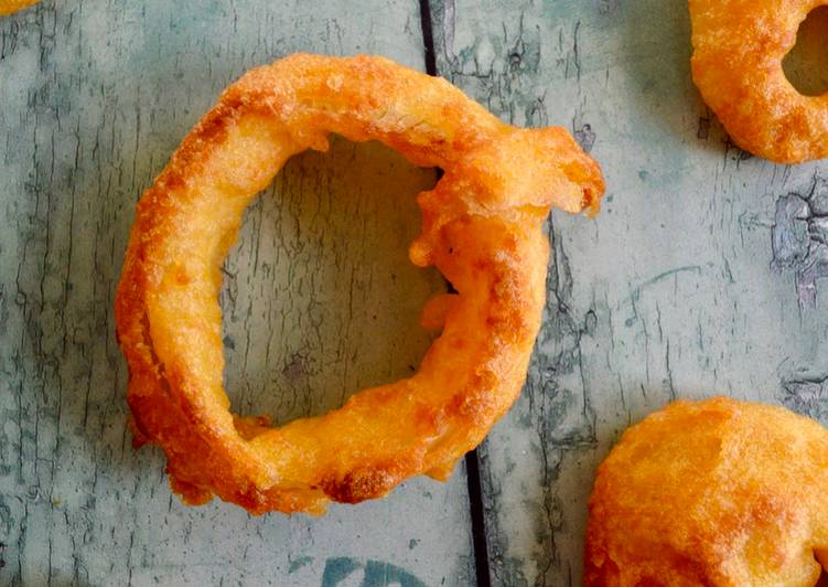 Steps to Prepare Super Quick Homemade Crispy Onion Rings