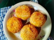 Gambar roti goreng wijen