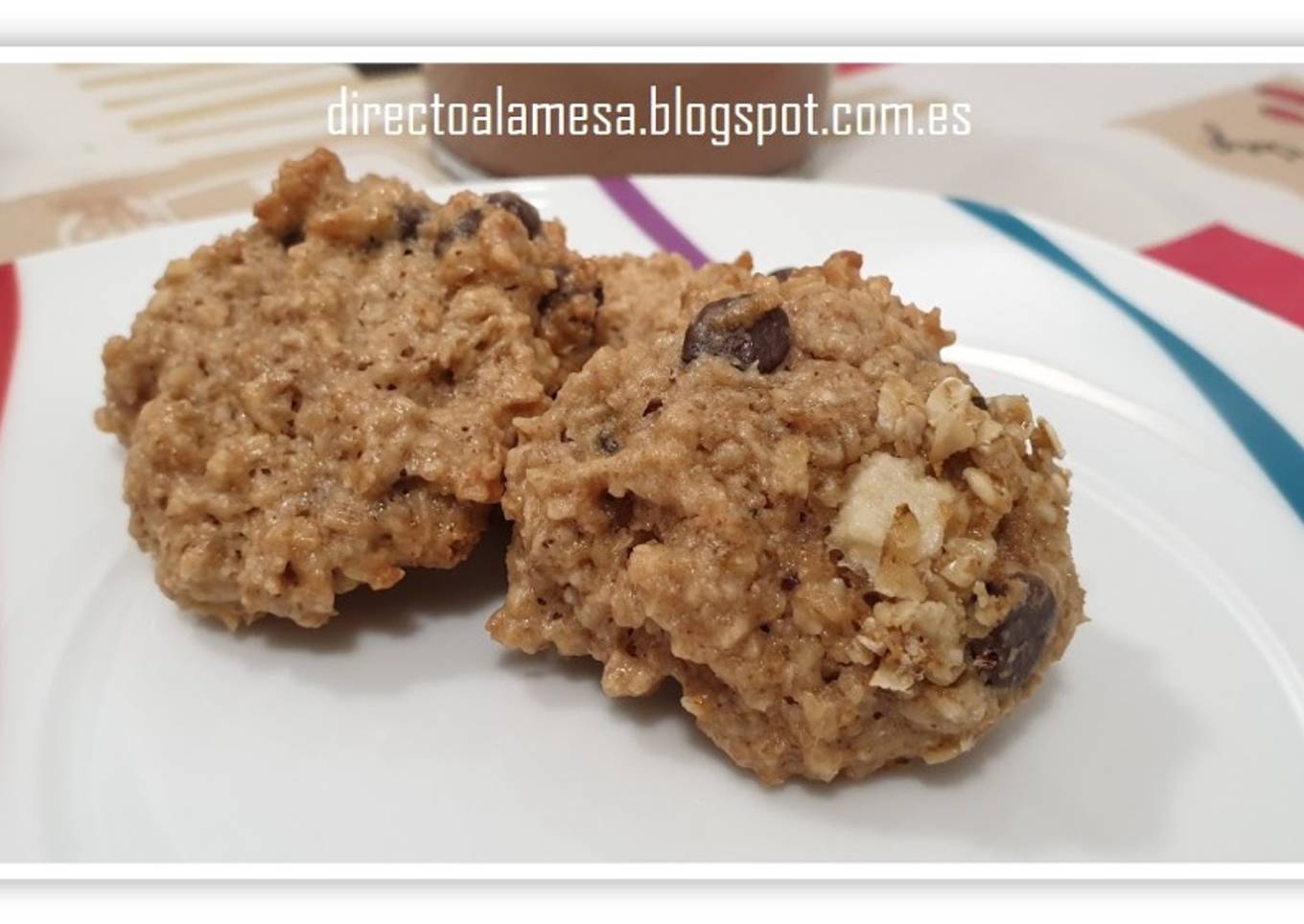 Galletas de avena, manzana y nueces