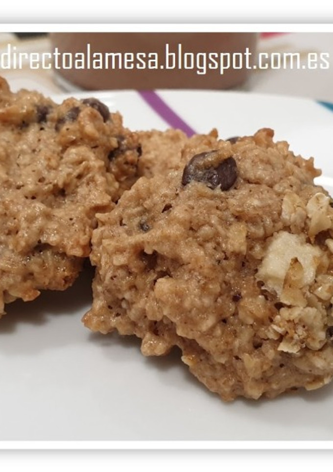 Una foto de Galletas de avena, manzana y nueces