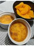 Crème Brûlée with Orange Blossom, Orange Salad