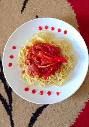 Foto resep Spaghetti Saus Padang😘😋😋