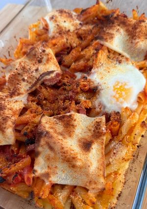 Una foto de Macarrones Gratinados al horno