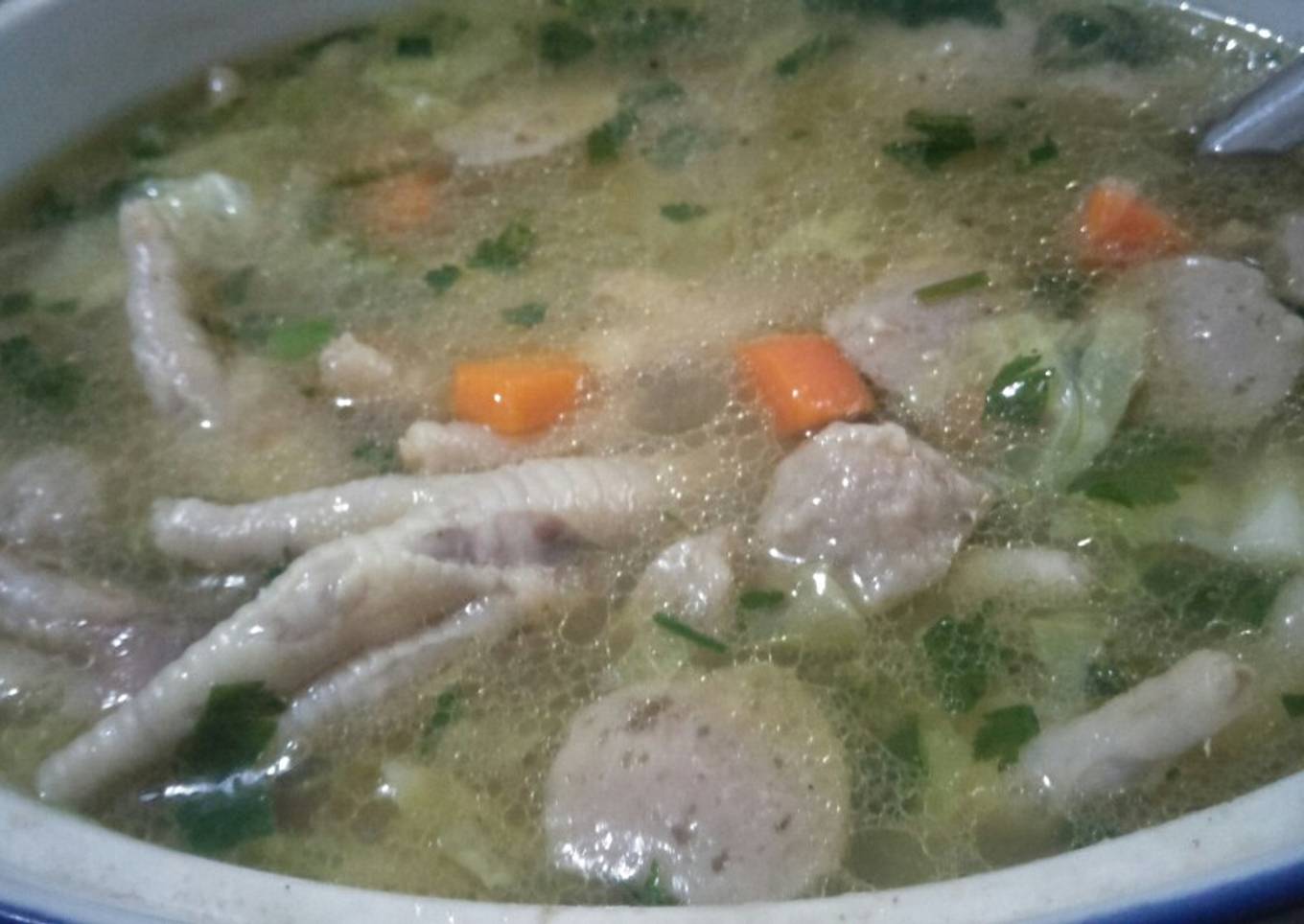 Sop ceker + bakso