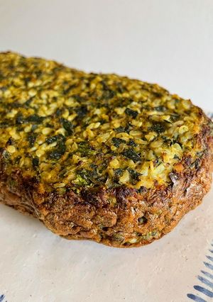 Una foto de 🍃🥦SOUFFLÉ DE ARROZ BRÓCOLI Y ESPINACA 🥦 🍃