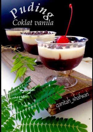 Foto resep Puding coklat dengan vla vanila