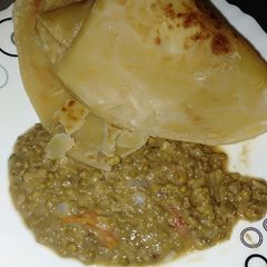 A picture of Chapati pojo for lunch.