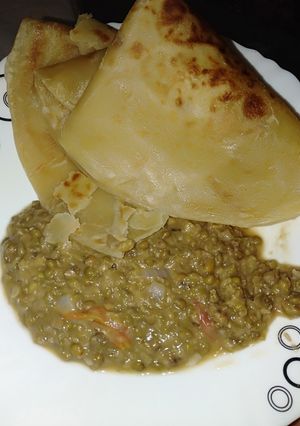 A picture of Chapati pojo for lunch.