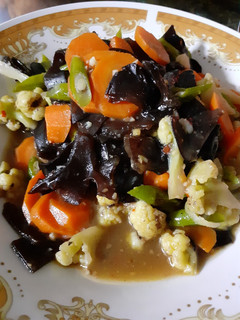 Foto resep Tumis jamur kuping kembang kol sederhana