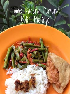 Foto resep Tumis Kacang Panjang Kulit Melinjo