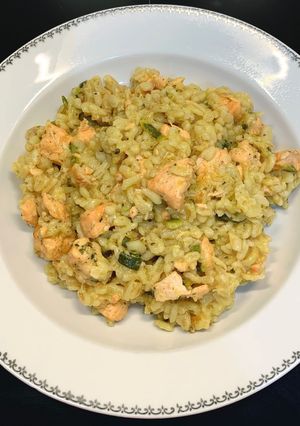 Une photo de Blesotto saumon courgette au Cookéo®