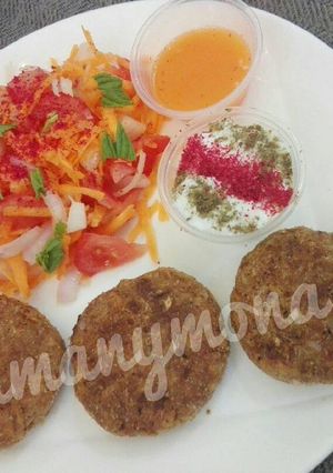 صورة لوصفة برجر التونه لايت