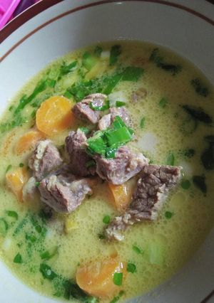 Foto resep Soto simple daging wortel