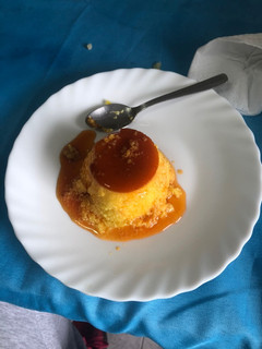 Una foto de Flan de huevo casero