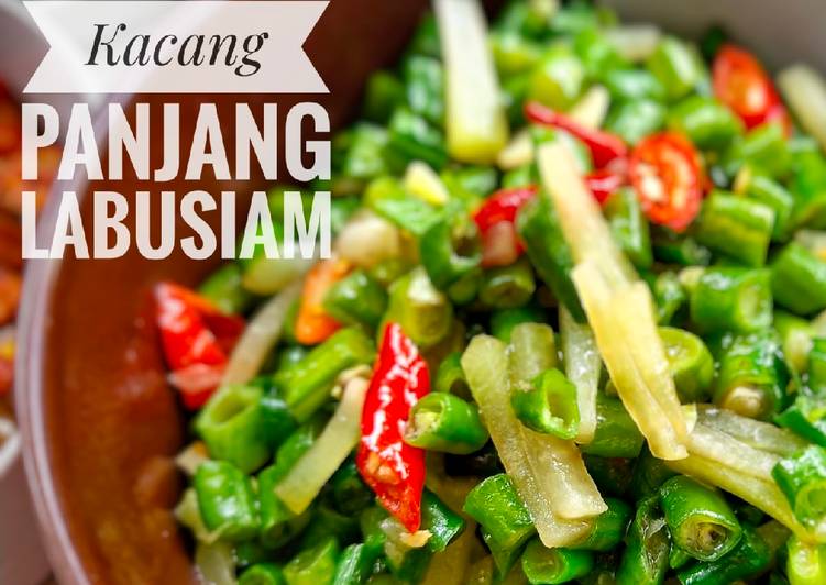 Resep Tumis Kacang Panjang Labu Siam yang nikmat