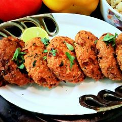 A picture of Black eye bean kabab.