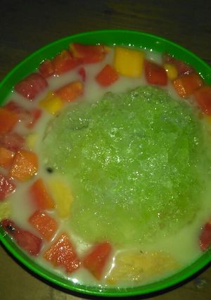 Foto resep Es buah warna - warni
