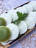 Pandan Coconut Steamed Cups (Khanom Tuay) – Easy Thai Dessert for Selling