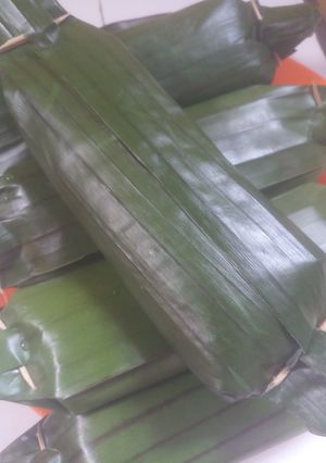 Foto resep Nasi bakar ikan tongkol basah bayam kemangi🐟🥦🥒🌶
