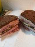 Salami Swiss and Ham on Rye