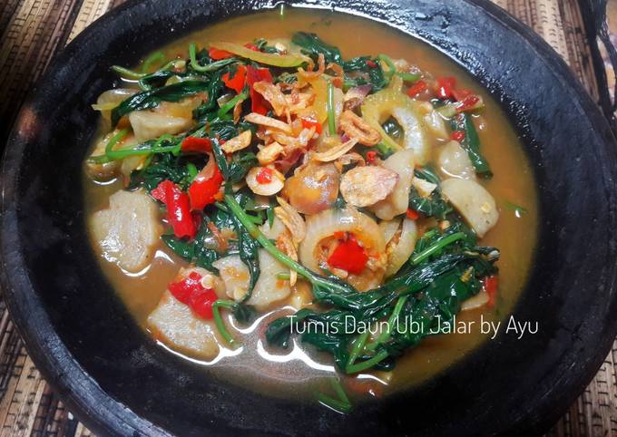 Resep Tumis Daun Ubi Jalar Anti Gagal