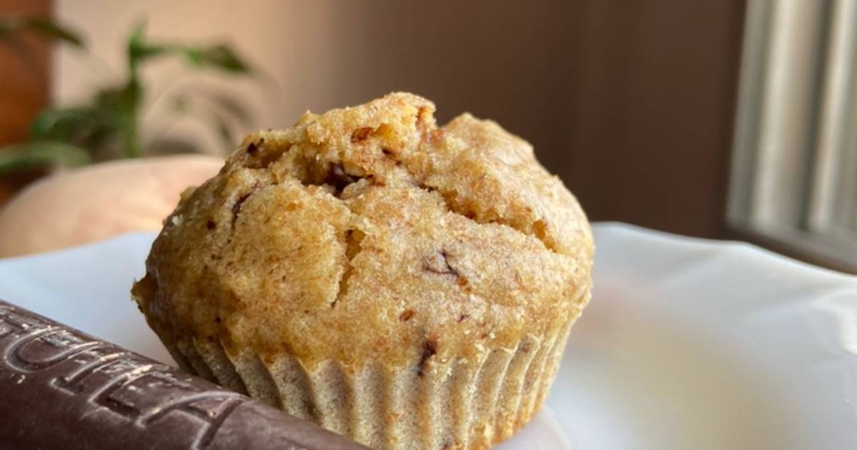 Muffins de avena y chips de chocolate Receta de •Katerina Wojtasik