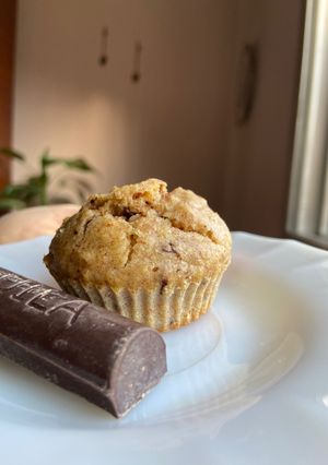 Una foto de Muffins de avena y chips de chocolate