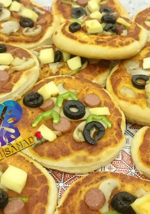 صورة لوصفة ميني بيتزا الخضار