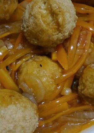 Foto resep Bola Tahu Asam Manis (Vegan)
