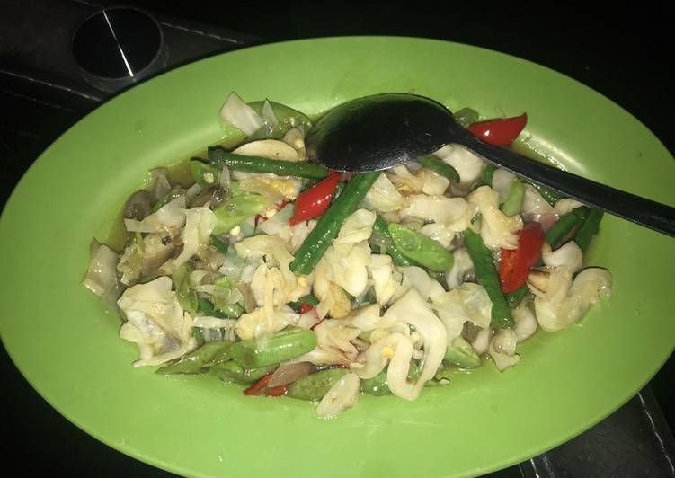 Resep Tumis buncis,kacang panjang, kol Anti Gagal