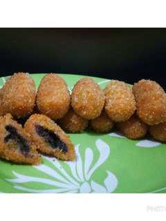 Foto resep Kroket ubi isi cokelat meises
