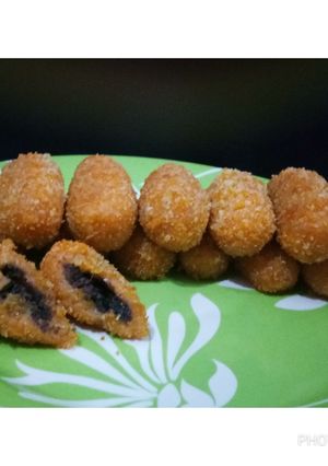 Foto resep Kroket ubi isi cokelat meises