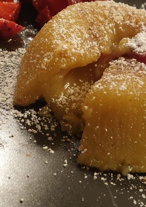 Foto di Tortino cioccolato bianco e fragole, #senzaglutine