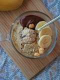 Avena cremosa cocinada en freidora de aire