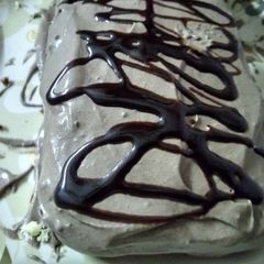 A picture of Eggless chocolate cake.