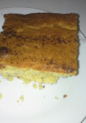 صورة لوصفة كيكة الذرة المصرية