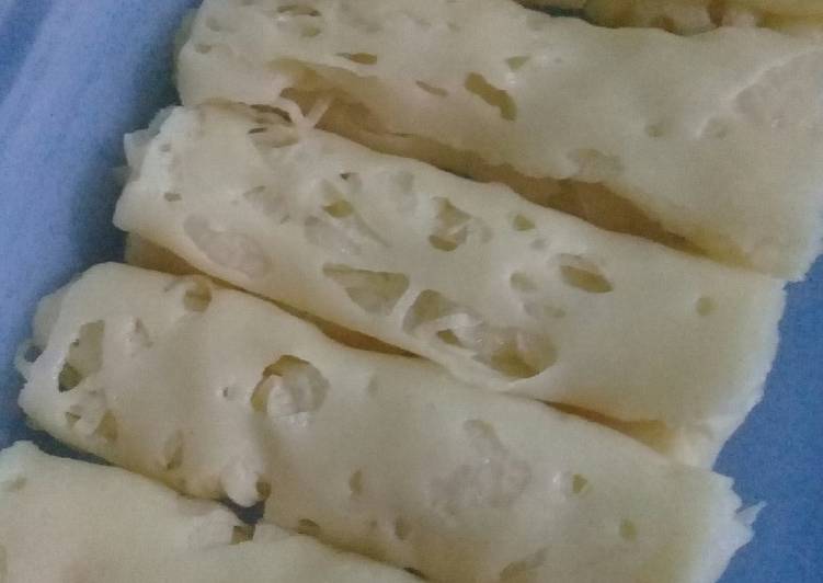 Kue jala kuah durian ala rumahan